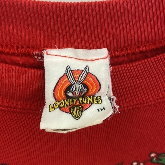 Vintage Womens 1997 Tweety Bird Looney Tunes Size 22/24W Christmas Sweatshirt - Picture 3 of 8